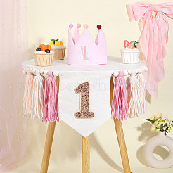 Polyester Braided Tassel Banners&nbsp;HJEW-WH0039-48D