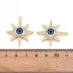 Brass Micro Pave Clear Cubic Zirconia Pendants for Women&nbsp;KK-T070-104