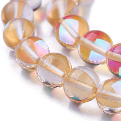 Synthetic Moonstone Beads Strands&nbsp;G-F143-8mm-15