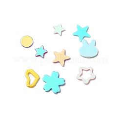 プラスチックスパンコールビーズ  黄金の光沢  ミシンクラフト装飾  桜/ハート/星  ミックスカラー  1.5~4x3~5x0.2~0.3mm  約193000個/500g&nbsp;KY-C014-07