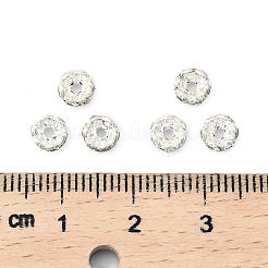 Brass Rhinestone Spacer Beads&nbsp;RB-A014-L5mm-01S