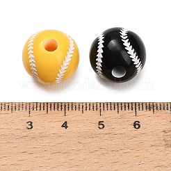 Sports Opaque Acrylic Beads&nbsp;MACR-C043-02