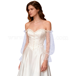 Polyester Detachable Mesh Puff Sleeves&nbsp;AJEW-WH0485-43A