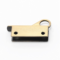 亜鉛合金バッグロックキャッチクラスプ  ネジ付き  長方形  アンティークブロンズ  3.3x1.95x0.65cm&nbsp;LS-PALLOY-WH0088-12AB