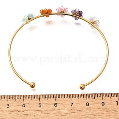 304 Stainless Steel Open Cuff Bracelets&nbsp;BJEW-R012-03G