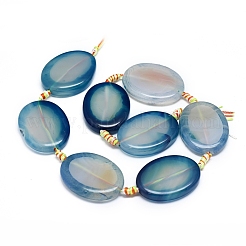 Natural Banded Agate/Striped Agate Beads Strands&nbsp;G-L544-026