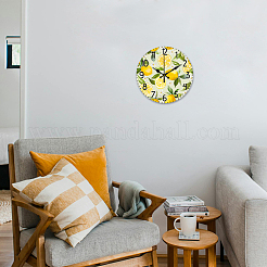 MDF Printed Wall Clock&nbsp;HJEW-WH0058-010