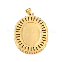 Brass Micro Pave Clear Cubic Zirconia Pendants&nbsp;ZIRC-A021-35G