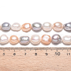 Natural Cultured Freshwater Pearl Beads Strands&nbsp;PEAR-N014-09A-03