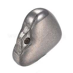 変色しにくい304ステンレススチールチャーム  ハート  ステンレス鋼色  14x15x5mm  穴：1.5mm&nbsp;STAS-I166-12B