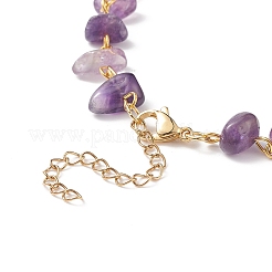 5Pcs 5 Style Natural Mixed Gemstone Chips Beaded Necklaces Set&nbsp;NJEW-JN04061