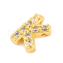 Rack Plating Brass Micro Pave Cubic Zirconia Cabochons&nbsp;KK-F874-04G-K