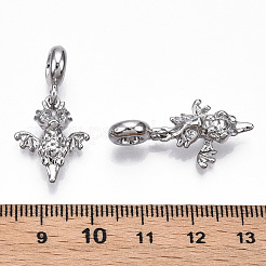 合金ヨーロッパダングルチャーム  大穴ペンダント  ドラゴン  プラチナ  31mm  穴：4mm.&nbsp;MPDL-S067-024P
