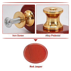 Natural Red Jasper Drawer Knobs&nbsp;FIND-WH0056-40P-02