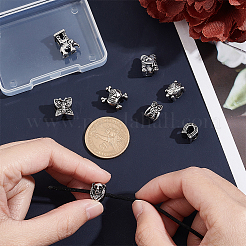 8Pcs 8 Style 304 Stainless Steel European Beads&nbsp;STAS-UN0040-31