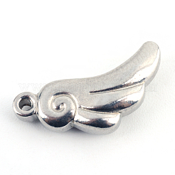 Non-Tarnish 201 Stainless Steel Wing Charms&nbsp;X-STAS-Q192-29