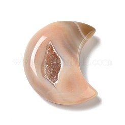 天然ドルジジオード瑪瑙ビーズの装飾  ムーン  49~55.5x39~49x12~15mm&nbsp;G-K320-03
