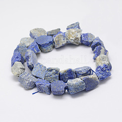 Raw Rough Natural Lapis Lazuli Beads Strands&nbsp;LS-G-E343-13