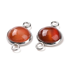 Natural & Synthetic Mixed Gemstone Connector Charms&nbsp;G-D059-01C