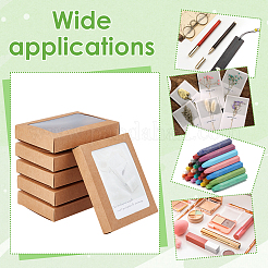 Foldable Kraft Paper Candy Boxes with Visible Window&nbsp;CON-WH0123-22