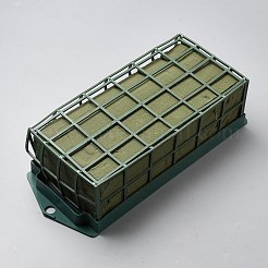 プラスチック製フローラルフォームケージ  長方形ホルダー付きフラワーアレンジメント用品  グリーン  292x115x75mm&nbsp;AJEW-WH0696-296