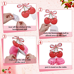 2 Bags 2 Styles Paper Cherry Hanging Banners&nbsp;AJEW-ME0003-93