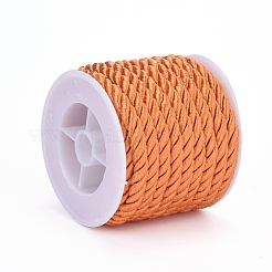 ポリエステルコード  ツイストコード  ダークオレンジ  5mm  約4.37ヤード（4m）/ロール&nbsp;OCOR-L041-5mm-17