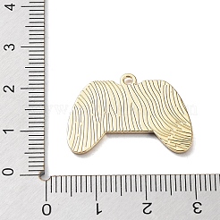 合金エナメルチャーム  ライトゴールド  ゲームパッドの魅力  ホワイト  18x26x1.5mm  穴：1.6mm&nbsp;ENAM-K072-03KCG-01