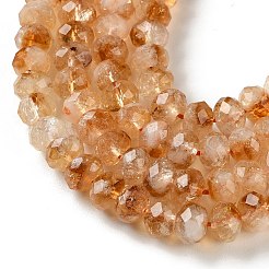 Heated Natural Citrine Beads Strands&nbsp;G-C259-A19-5x8mm