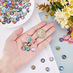 100Pcs Glass Cabochons&nbsp;GGLA-NB0001-10