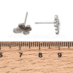 304 Stainless Steel Stud Earring Findings&nbsp;SA-CBAAD0D-13P