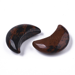 Moon Shape Natural Mahogany Obsidian Healing Crystal Pocket Palm Stones&nbsp;G-T132-001E