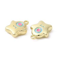 合金エナメルチャーム  モンスターチャーム  ゴールドカラー  14.5x12x4mm  穴：1.5mm&nbsp;ENAM-D050-07G