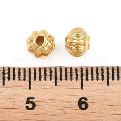 真鍮ビーズ  段ボール  18KGP本金メッキ  5.5x4.5mm  穴：1.7mm&nbsp;KK-Z162-10G