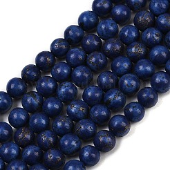 Synthetic Howlite Imitation Lapis Lazuli Beads&nbsp;G-S393-13A-8mm