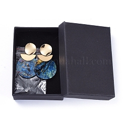 Cellulose Acetate(Resin) Dangle Stud Earrings&nbsp;EJEW-JE04075-01