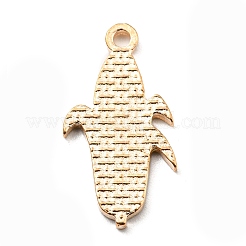 感謝祭の合金エナメルペンダント  ライトゴールド  トウモロコシ  23x12x1.5mm  穴：1.8mm&nbsp;ENAM-D060-01F-KCG
