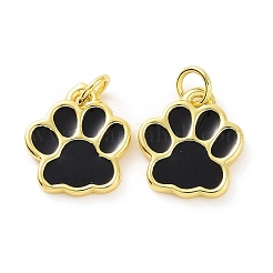 Rack Plating Brass Enamel Charms&nbsp;KK-C008-17G