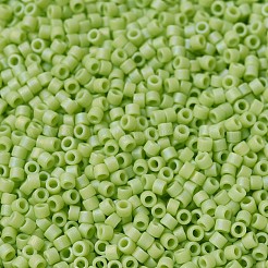 MIYUKIデリカビーズ  シリンダー  日本製シードビーズ  11/0  （db0876)マット不透明なchartreuse ab  1.3x1.6mm  穴：0.8mm  約2000PCS /ボトル  10 G /ボトル&nbsp;SEED-JP0008-DB0876