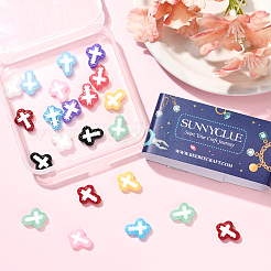20Pcs 10 Colors Glass Beads Enamel Beads&nbsp;BLOW-SC0001-03