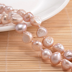 Natural Pearl Nuggets Beaded Necklace&nbsp;NJEW-P126-A-01A-01