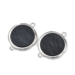 Alloy Acrylic Disc Links Connector Charms&nbsp;AL-E003-07B