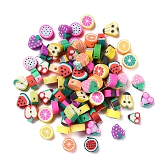 100Pcs Handmade Polymer Clay Fruit Theme Beads&nbsp;CLAY-YW0001-10