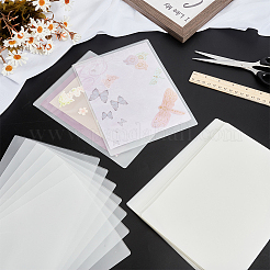 プラスチックラミネートポーチフィルム写真保護シート100枚  ホットラミネーター用  透明  220x160x0.1mm&nbsp;AJEW-WH0606-55H
