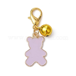 Alloy Enamel Bear Pendant Decorations&nbsp;HJEW-JM01483