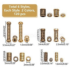 100pcs 10 styles Tibetan Style Alloy Beads&nbsp;TIBEB-WR0001-05
