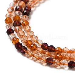 Transparent Glass Beads Strands&nbsp;GLAA-H027-01D