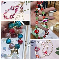 UV Plating Rainbow Iridescent Acrylic Beads&nbsp;OACR-C010-14B