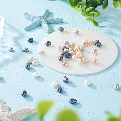 100Pcs 4 Styles Natural Cultured Freshwater Pearl Beads&nbsp;PEAR-BT0001-02