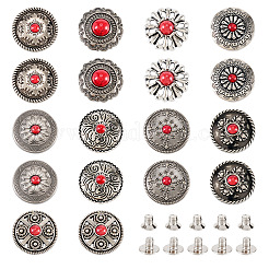 合金装飾リベット  ミックスカラー  24.5~25.5mm&nbsp;BUTT-SW0001-01